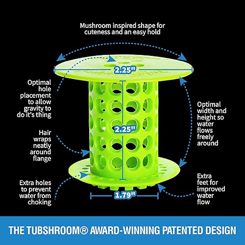 Miniatura 41 de TubShroom, la ducha revolucionaria con tubo protector de cabello receptor/filtro/atrapar Gris