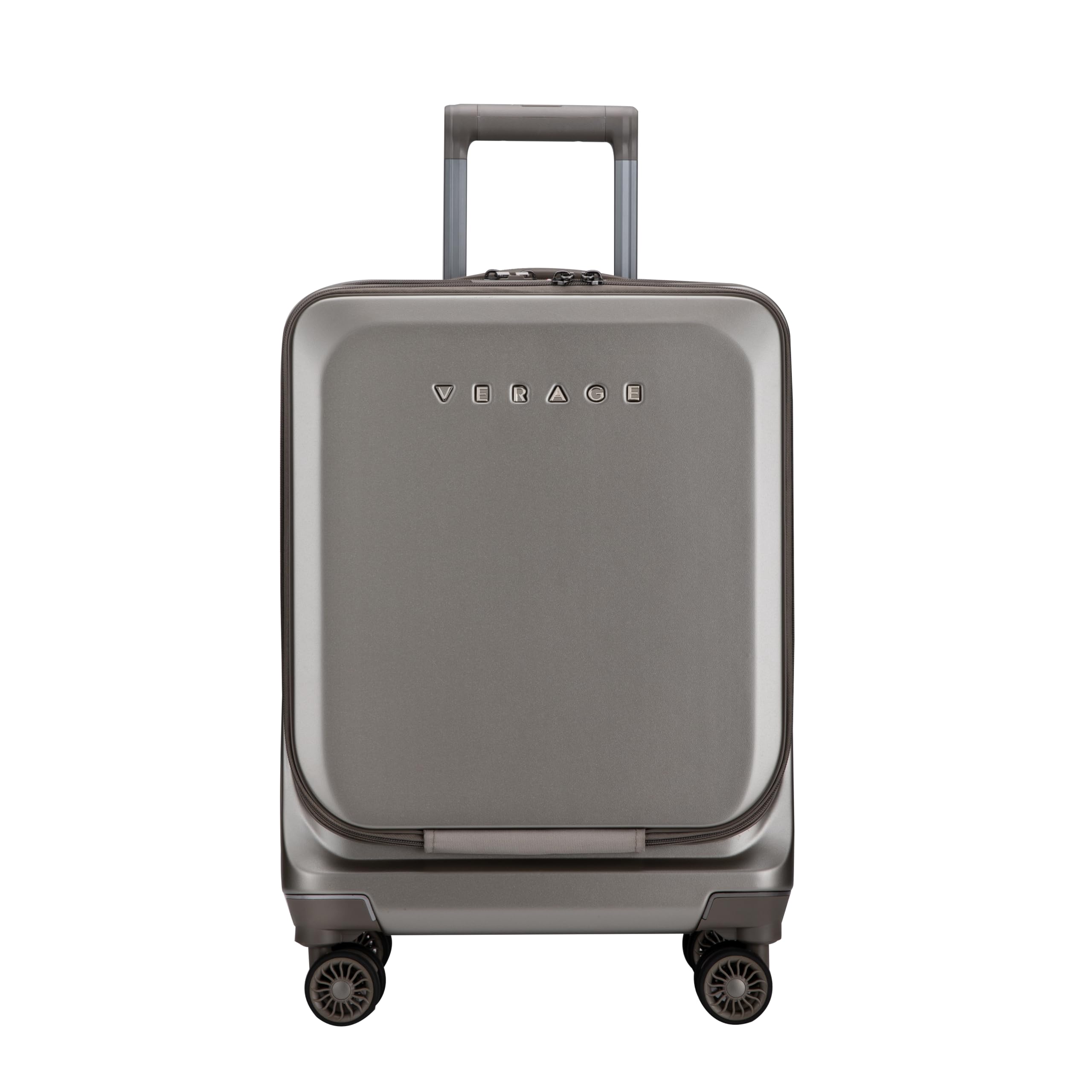 Verage Luxe Leader 56 cm Cabin Size Expandable Hardsided Luggage with USB Port, TSA Lock, Laptop Compartment & Silent Dual Wheels (20,Titanium Gold)