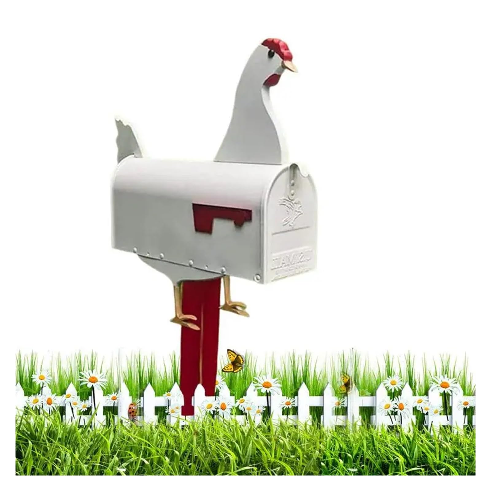 Post Box Chicken Shaped Mailbox For Outside Leaving Message Post Box With Cute Cock Shape For Garden Yard Decor Perfect For Farm