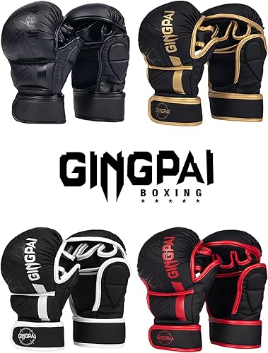 Miniatura 5 de Half-Finger Boxing Fight Gloves, Half Finger Training Gloves fit for Taekwondo Sparring,Muay Thai, Martial Arts(Karav MAGA),Karate,Combat Class