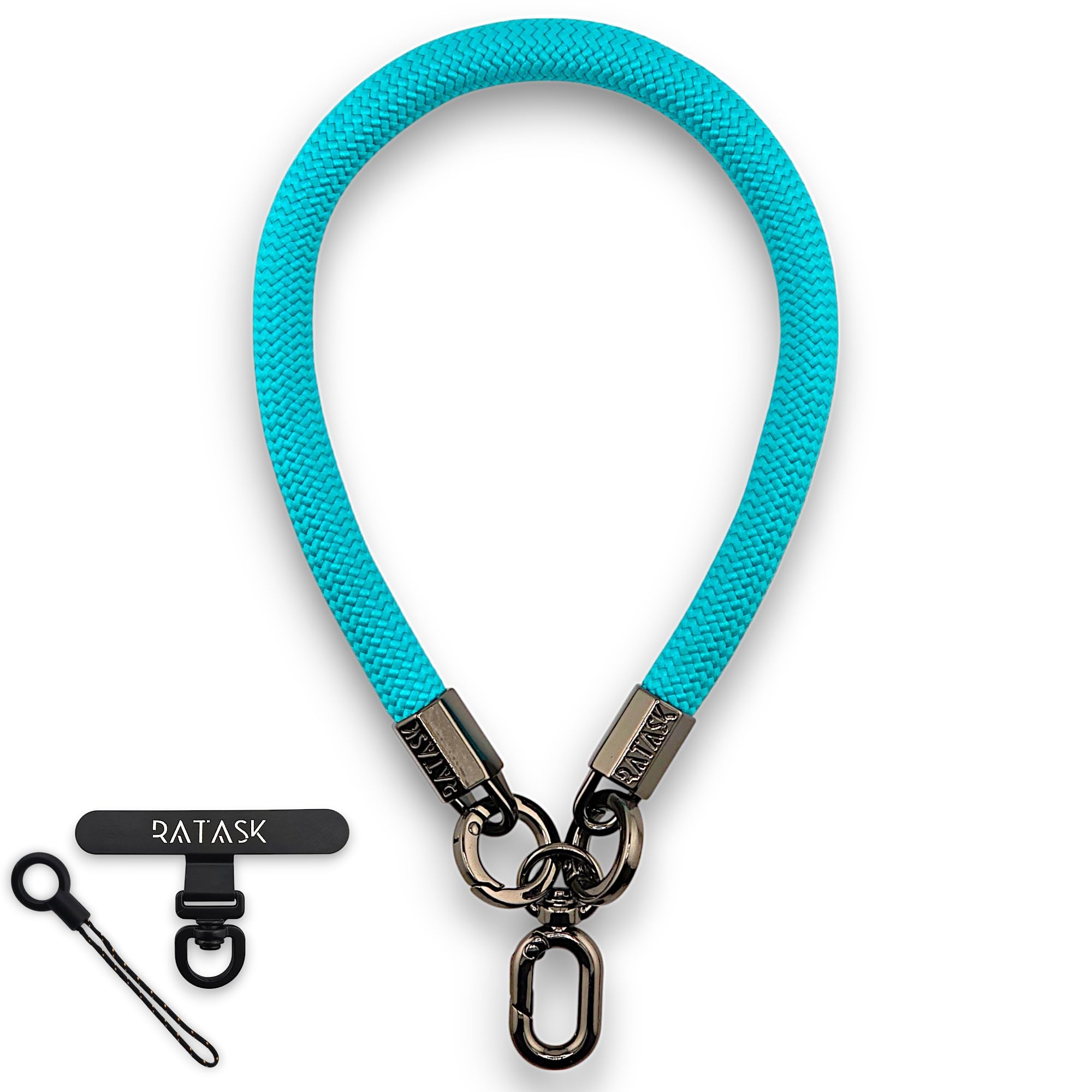 Ratask Unisex Blue Wrist Strap Lanyard, Rope Lanyard Wrist Strap For Mobile Phones, Cameras, Keyring, Keychain,Mobile Accessory Pendant (Blue)