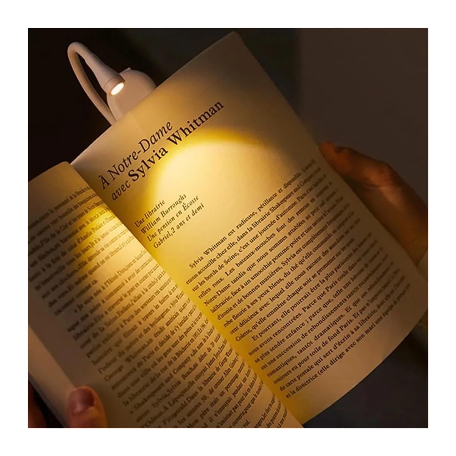 Lampada da lettura a clip Lampada da lettura a LED ricaricabile tramite USB Mini lampada da scrivania portatile for studenti e lettura sul comodino