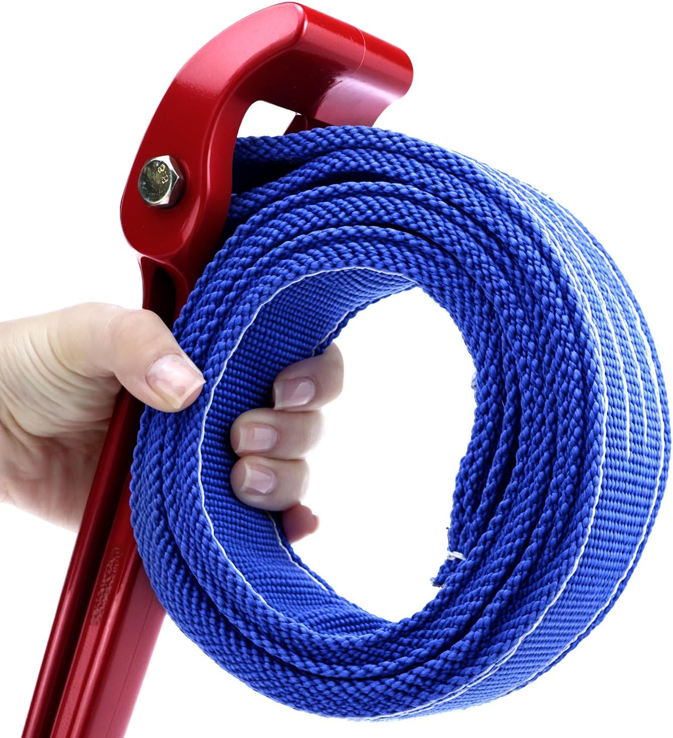 QWORK Strap Wrench,16 Inch Nylon Strap Pipe Wrench Opener Disassembly for Oil Filter