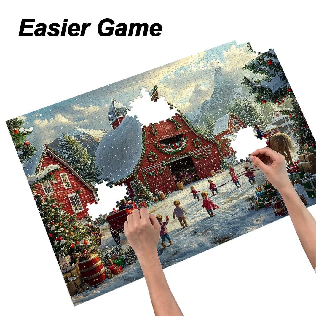 Puzzle 1000 Pièces Adultes, Puzzle Noël Impossibles pour Adultes -4600