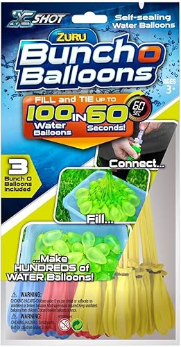 Miniatura 1 de Globos de llenado instantáneo con agua Zuru Bunch o Balloons 100 piezas juego completo de regalo globos autosellables 3piezas 300total