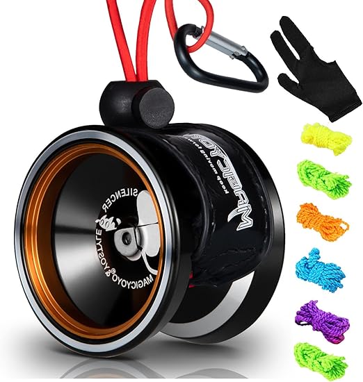 MAGICYOYO M001 Silencer Yoyo Ball Aluminum 6061 Unresponsive Yoyo M001 Black Yoyo