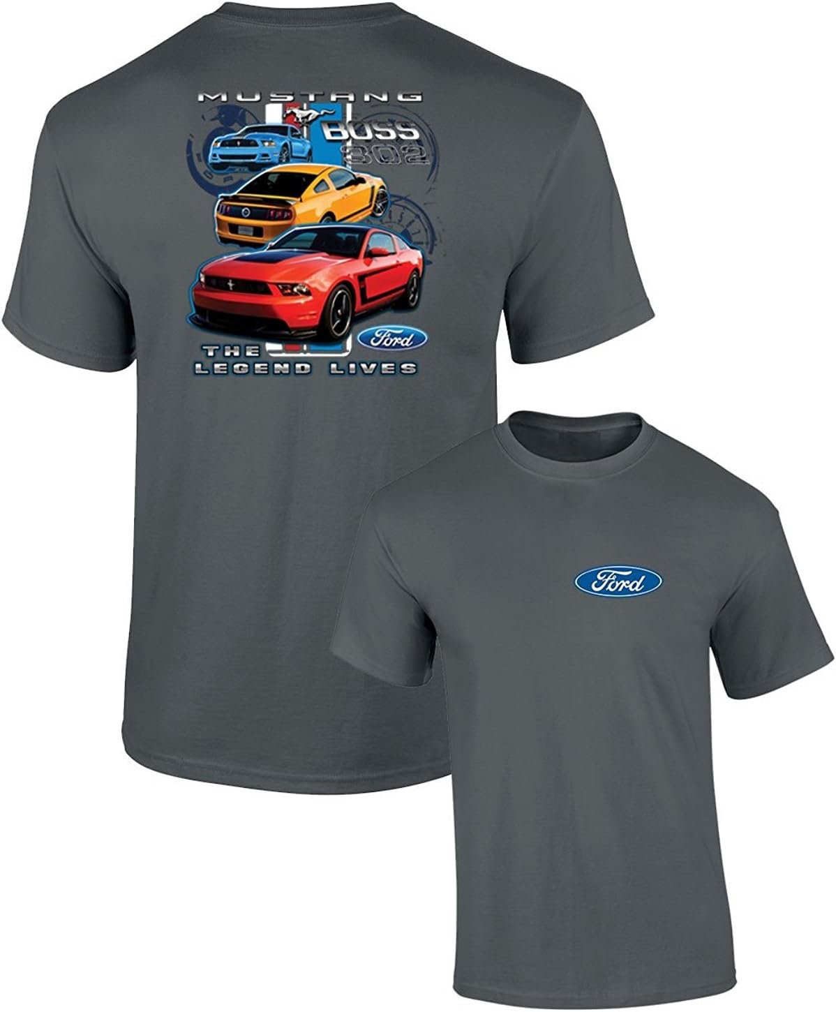 Ford Mustang Boss 302 T-Shirt Legend Lives F&B Tee