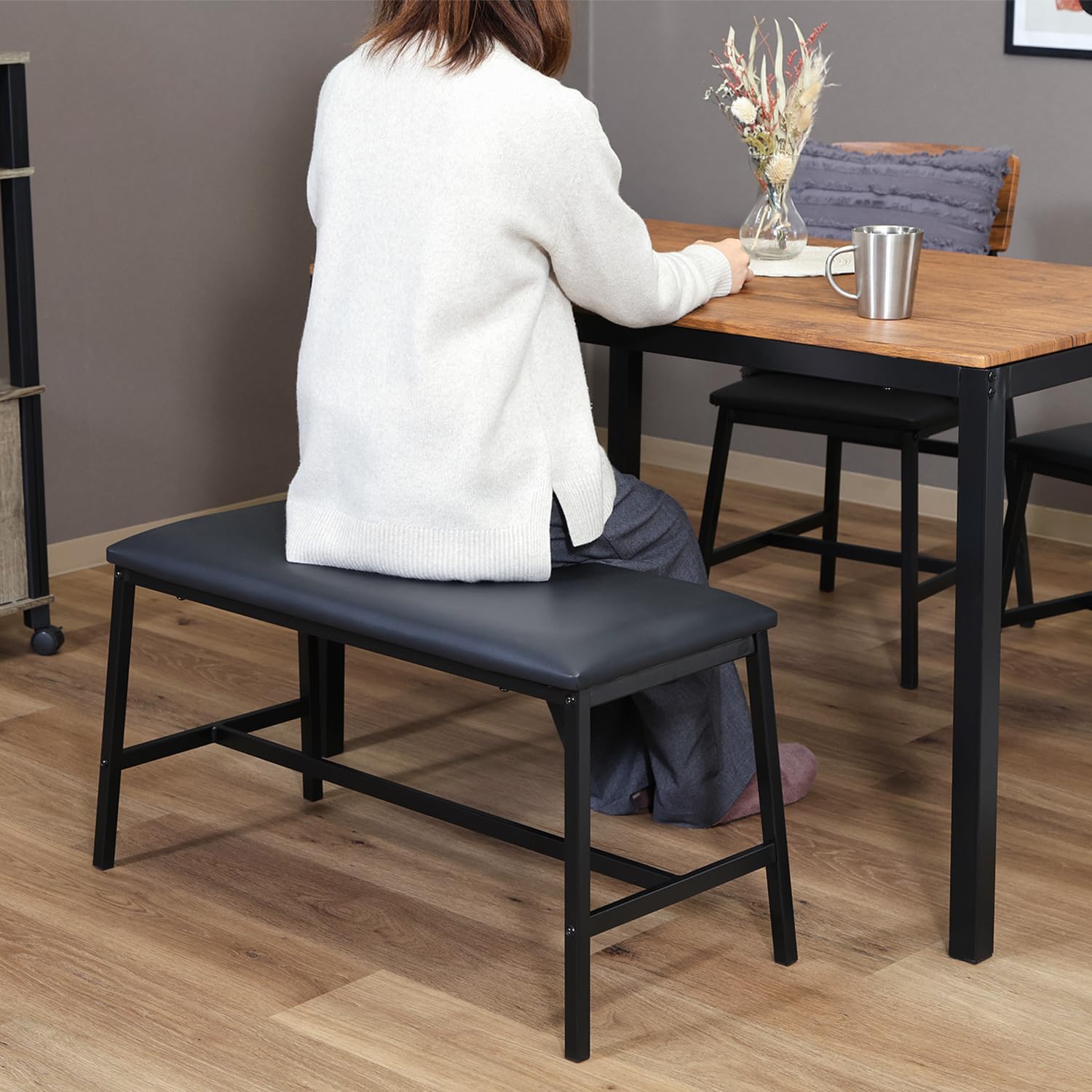 不二貿易 ダイニング 5点セット ブラウン オシャレ 4人 不二貿易 ダイニング5点セット フルーレ ブラウン CD98856 の