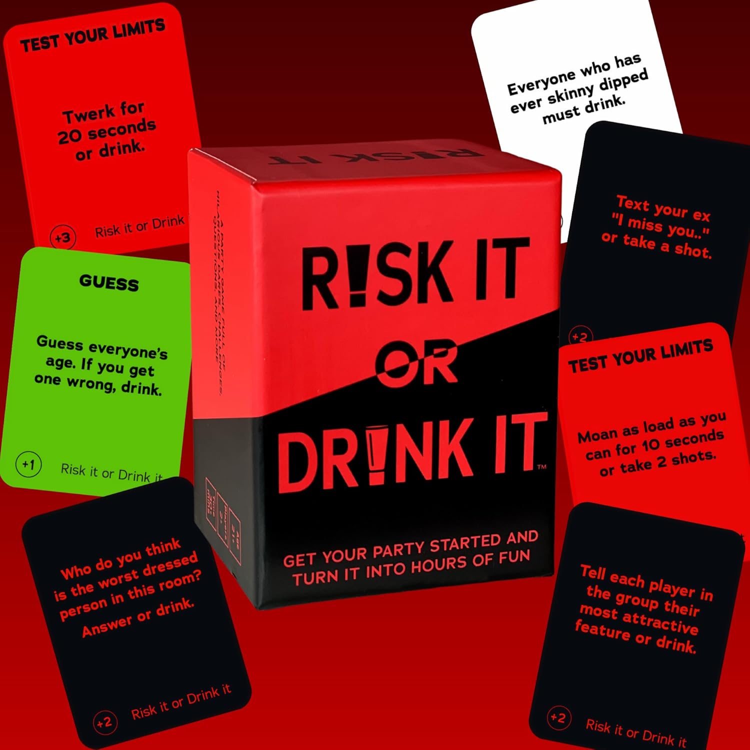 | Fun Drinking Game for Adults: 150 Hilarious Dares & Risky Questions | Adult Party Games for Block Party, Pregame, College, Girls Night, Bachelorette - Image 2