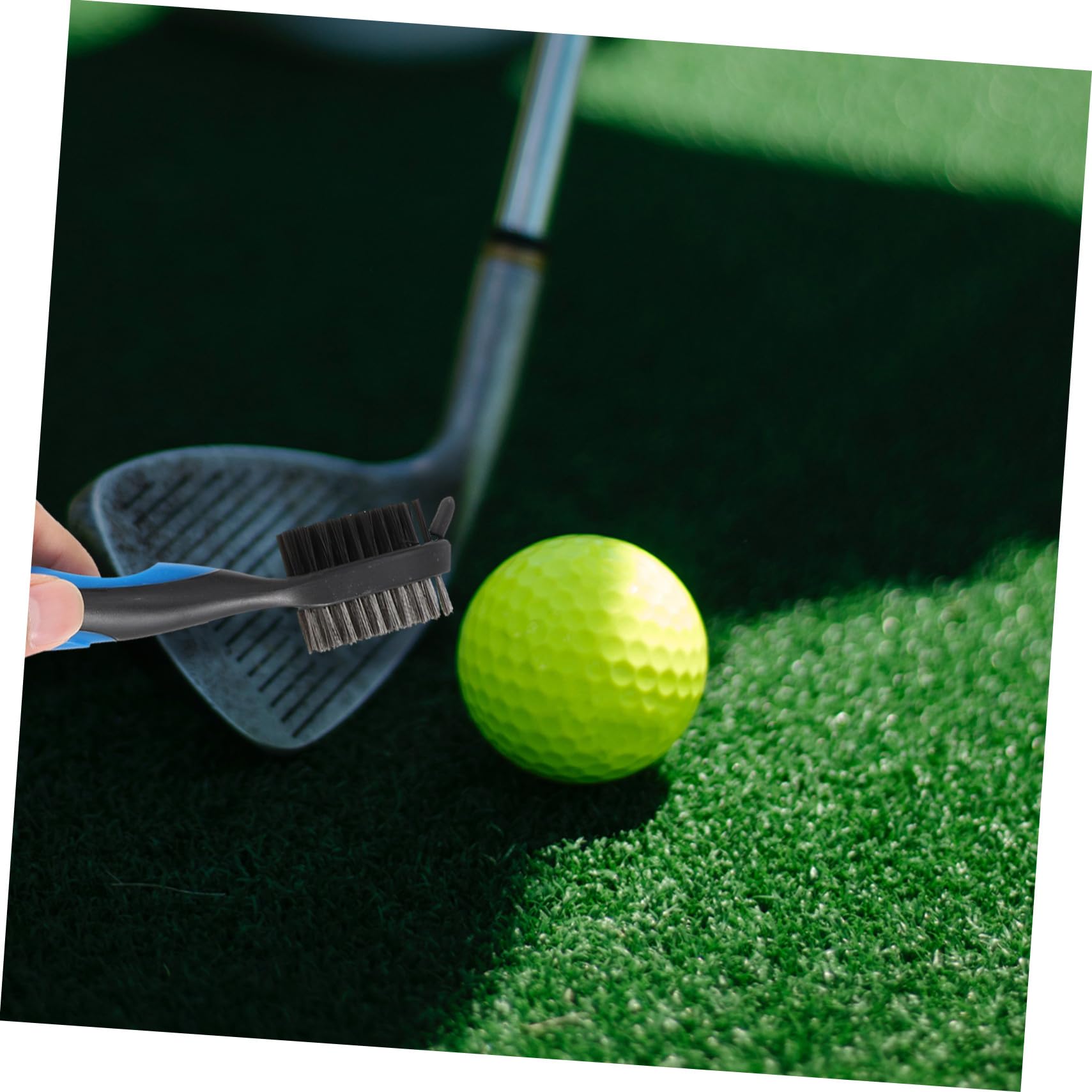 HANABASS Limpieza de Golf Limpiador de Palos de Golf Limpiador de cepillos Cepillo de Palo con Gancho Cepillo de Taza Limpiador de Ranuras Cepillo retráctil Acero Inoxidable