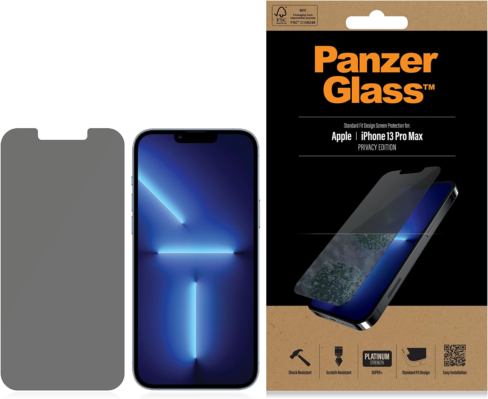 PanzerGlass™ Screen Protector Compatible for iPhone 13 Pro Max 2021 6.7" Case Friendly
