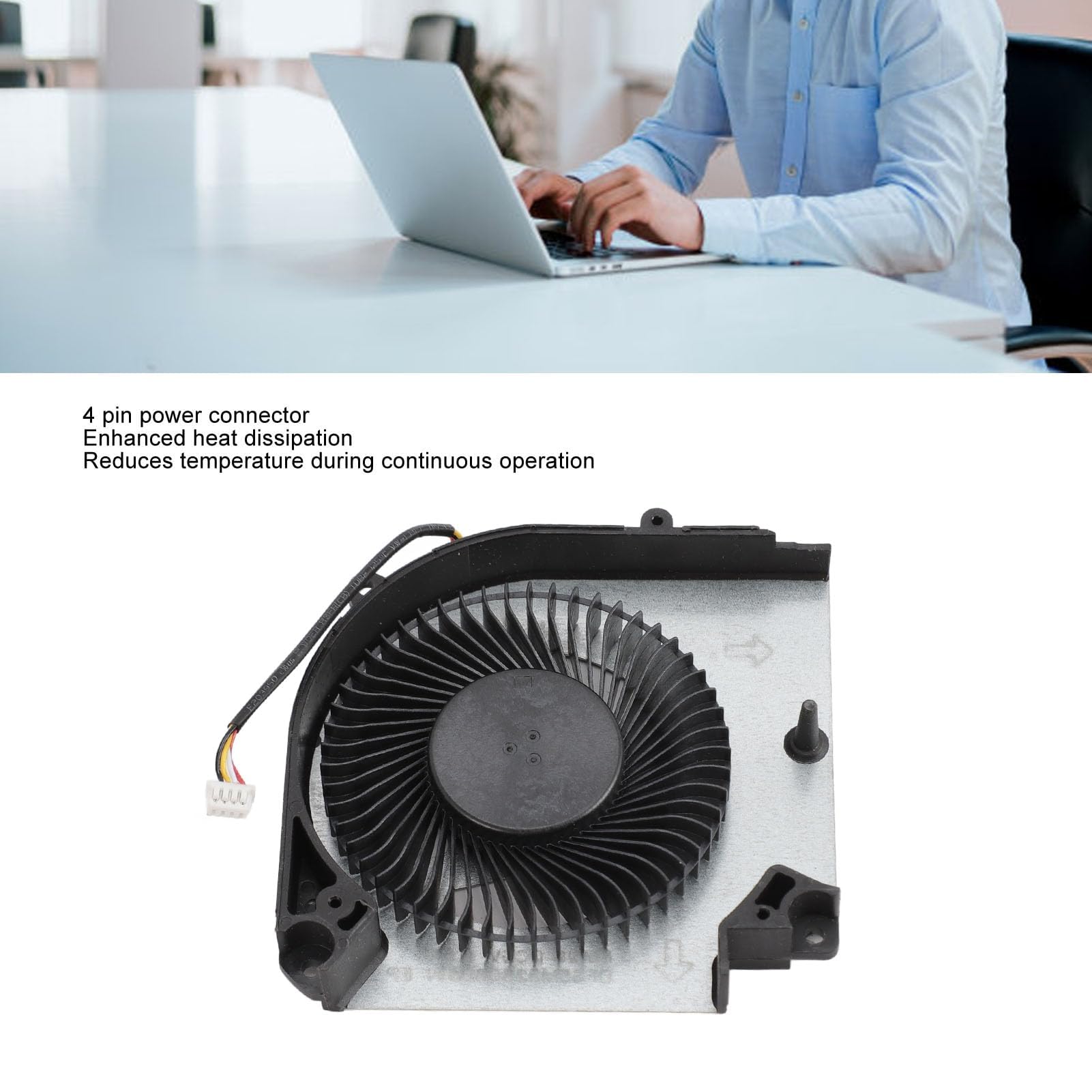 Dpofirs Ventilador de Refrigeración CPU GPU de Repuesto para for GIGABYTE Gaming G5 G7 MD GD GD KC FLHF DFS5K221153711 DFS5M325063B1N, DC 5V 0.5A Ventilador de Refrigeración de CPU de 4
