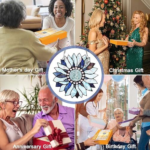 Miniatura 4 de Capulina Regalos de girasol de gran tamaño para el Día de la Madre, para colgar en ventanas, impresionantes artesanías, atrapasoles de flores,