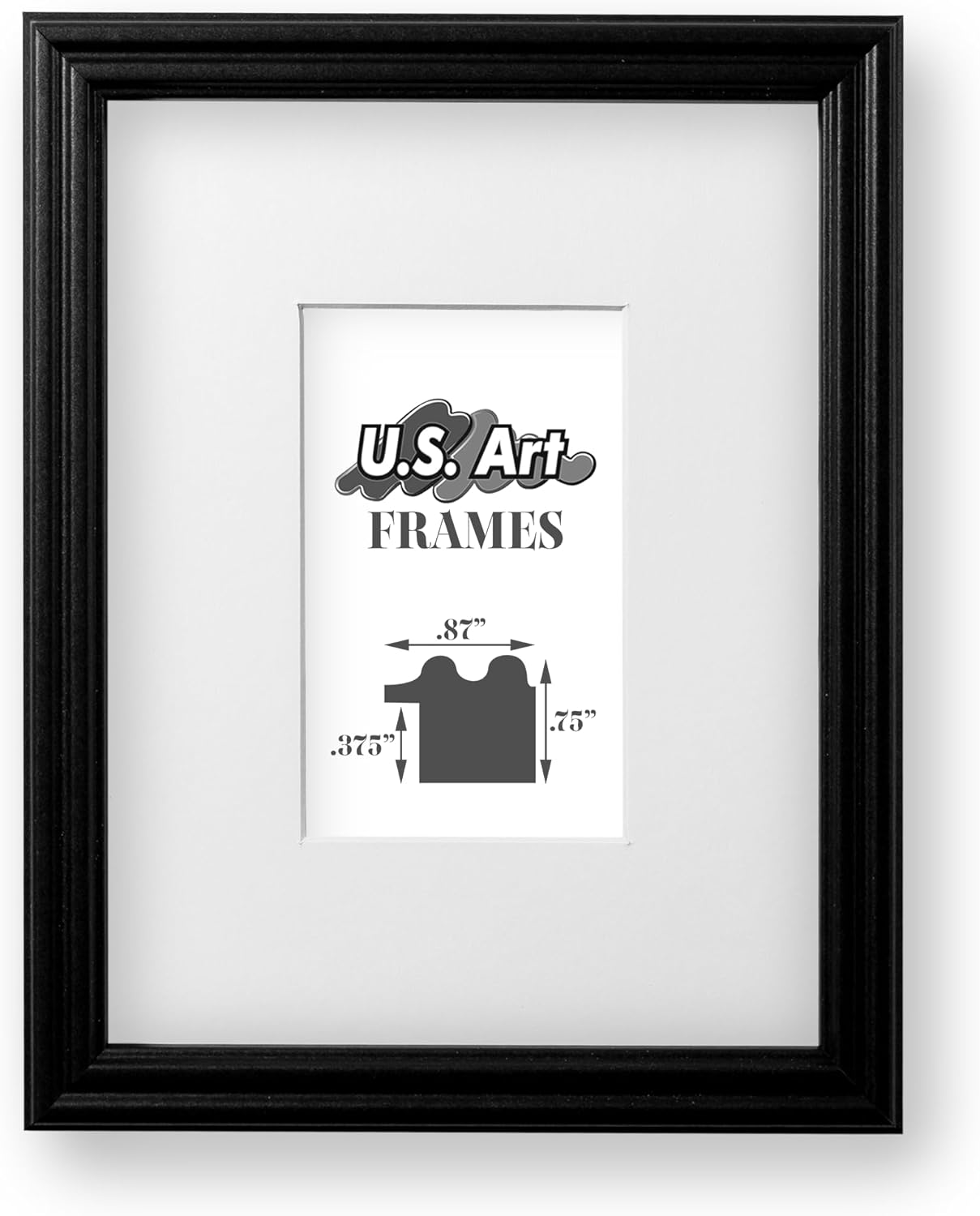 US Art 22x28 Inch Picture Frame Black, for Photo 18x24