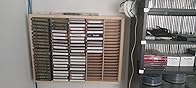 Kingdom LW100 Wood Cassette Rack – Unfinished, Holds 100 Tapes, 20x5 Slot Organizer For Cassettes Or Stamp Pads