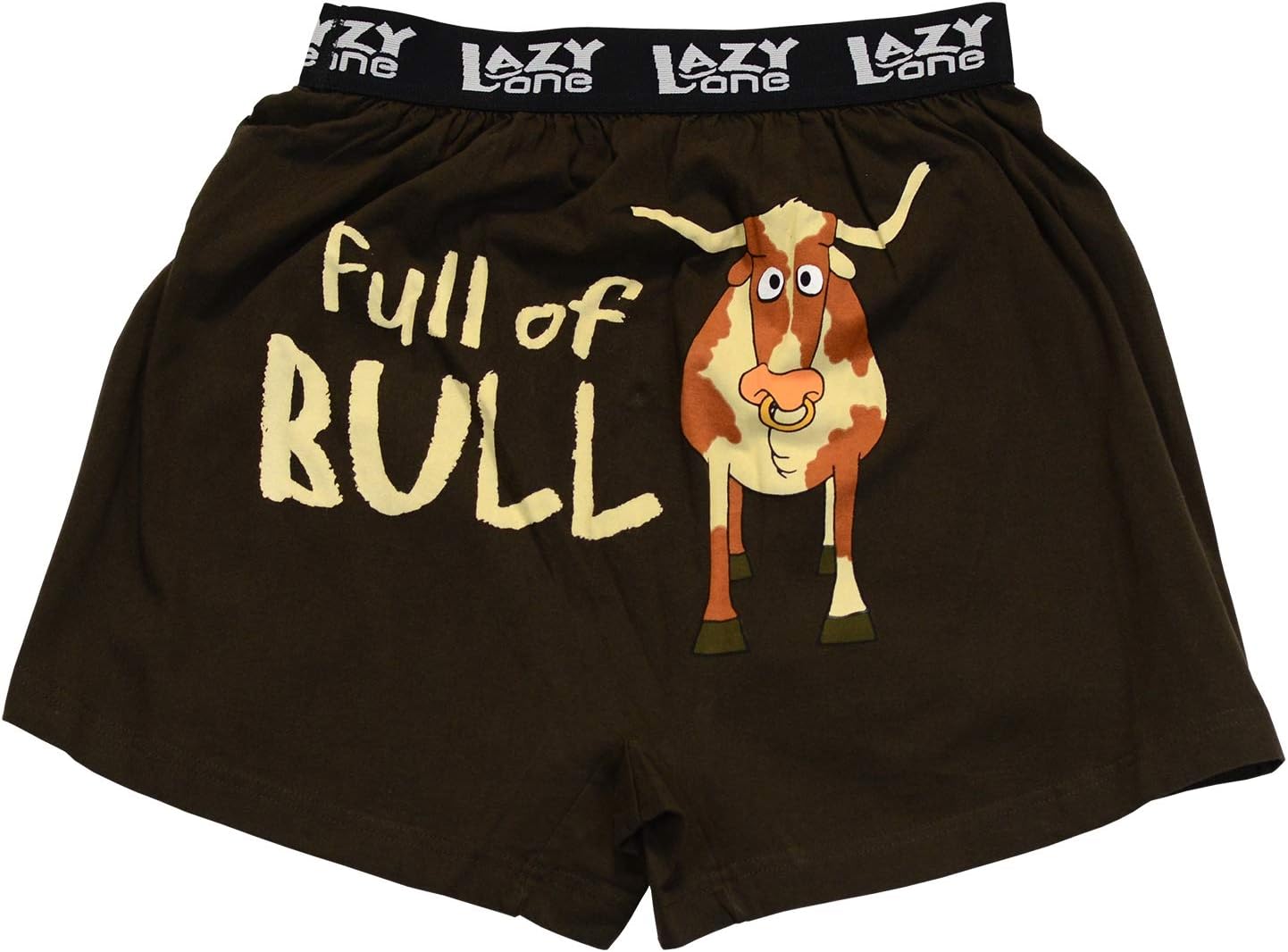 Lazy OneFunny Animal Boxers, Humorous Underwear, Novelty Boxer Shorts, Gag Gifts for Men