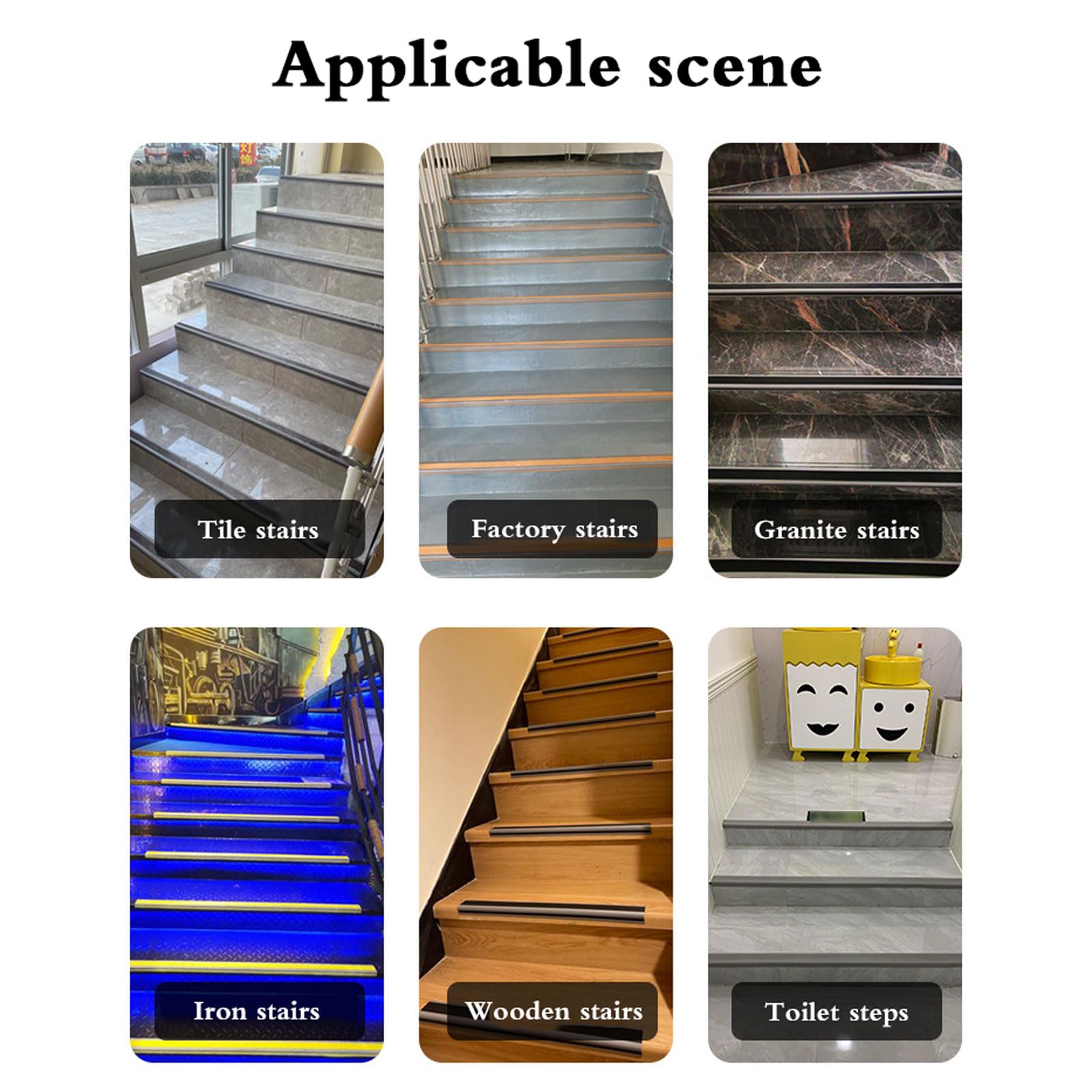 Perfil De Escalera De PláStico Autoadhesivo,Autoadhesivo Borde Para Escaleras En Forma De L,Resistente Al Desgaste,Antideslizante,Autoadhesivo,Para Escalones De Escaleras Y Borde De Piscina