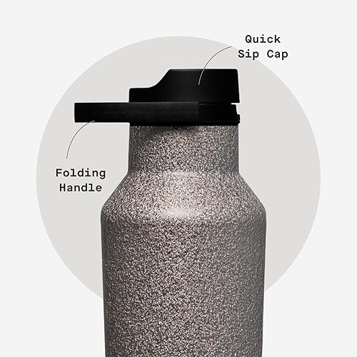 Miniatura 5 de Corkcicle Sport Canteen Mantiene las bebidas frías 25 horas Botella de agua de acero inoxidable Triple aislamiento A prueba de derrames Regalo