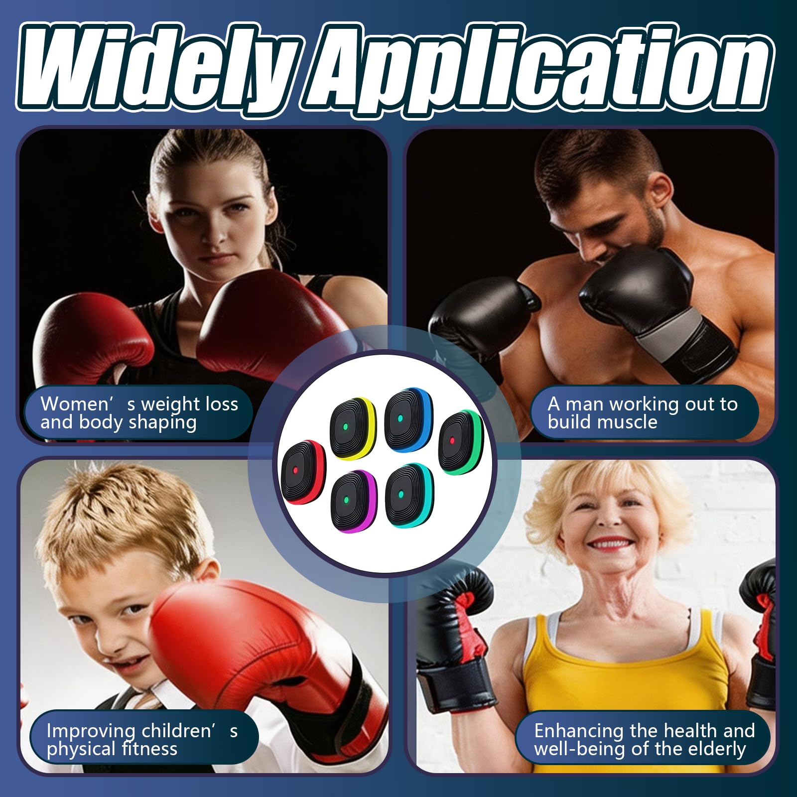 Reaktionstraining Lichter, Reaktionslichter Wandhalterung Music Boxing Machine mit 8 Lampen und 10 Modi Geschwindigkeit Agility Training Lichter für Zuhause Fitnessstudio Büro