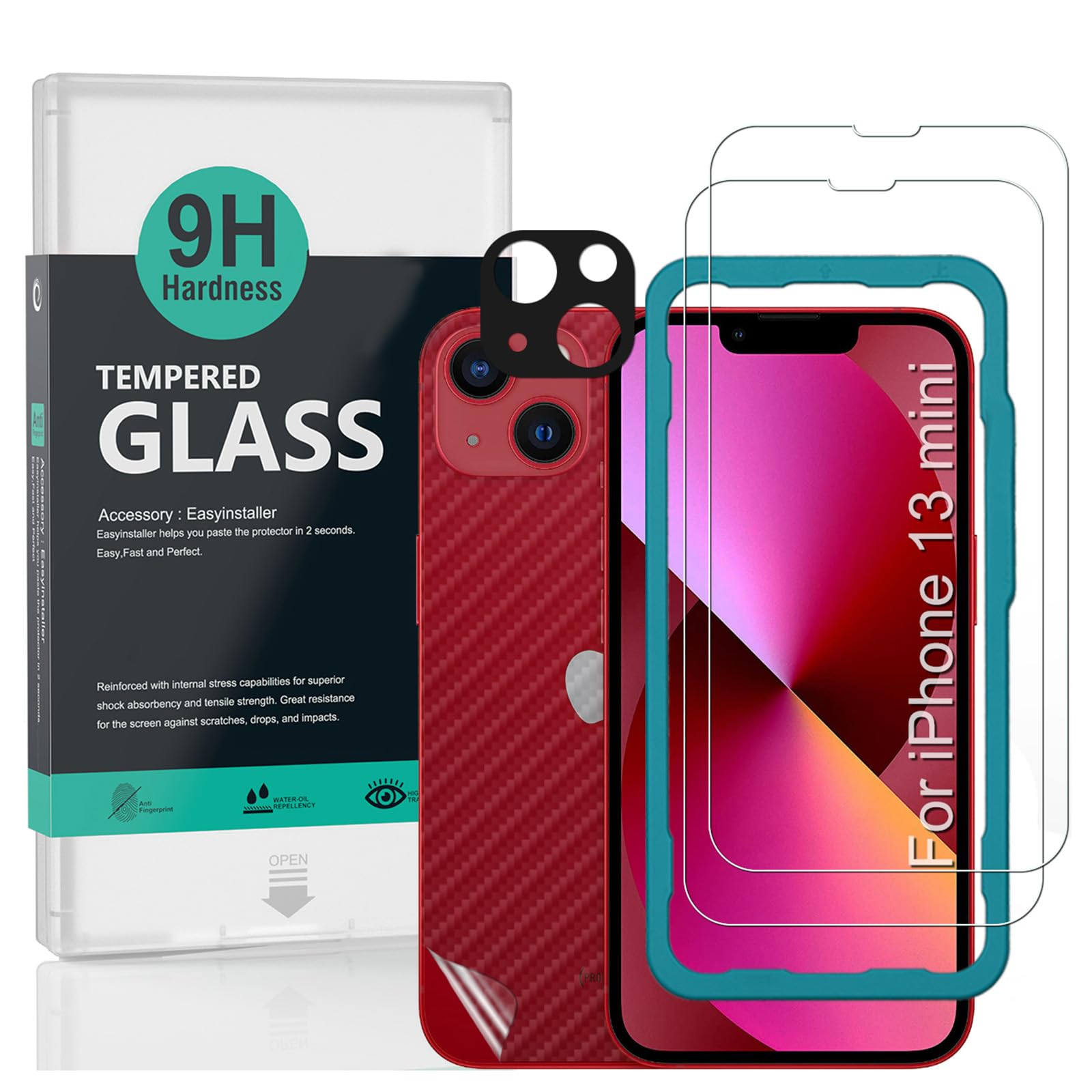 Protezione In Vetro Temperato AQA Per iPhone 13 Mini - Trasparente/2