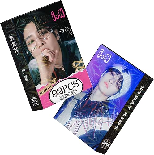 Miniatura 4 de KPOPBP Stray Kids - Tarjetas fotográficas SKZ Rock Star, 92 unidades, tarjetas de fotos de KPOP, regalo Lomo para niños y niñas SKZ (I.N)