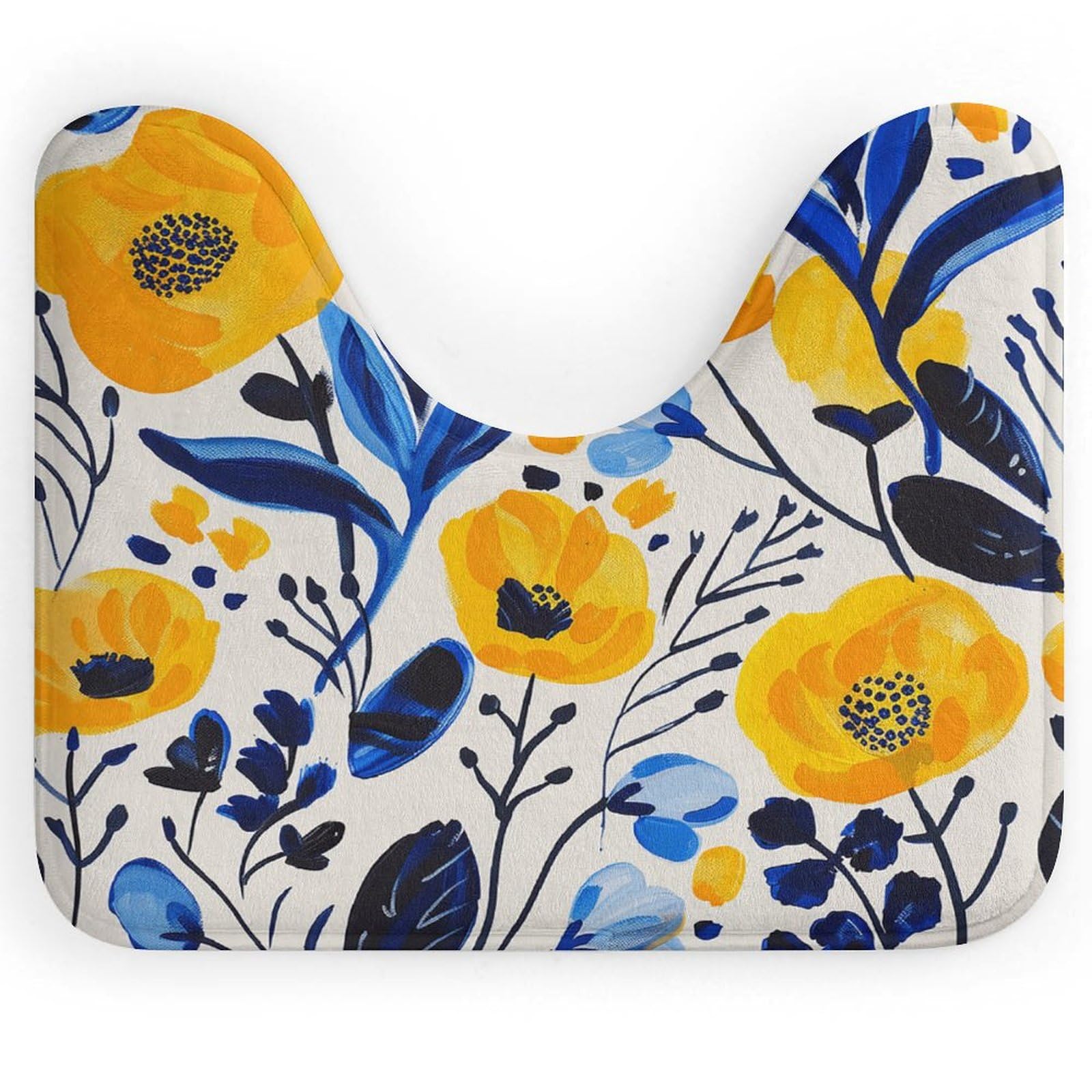 Tapis de toilette séchage rapide et absorbant avec envers antidérapant pour douche et baignoire