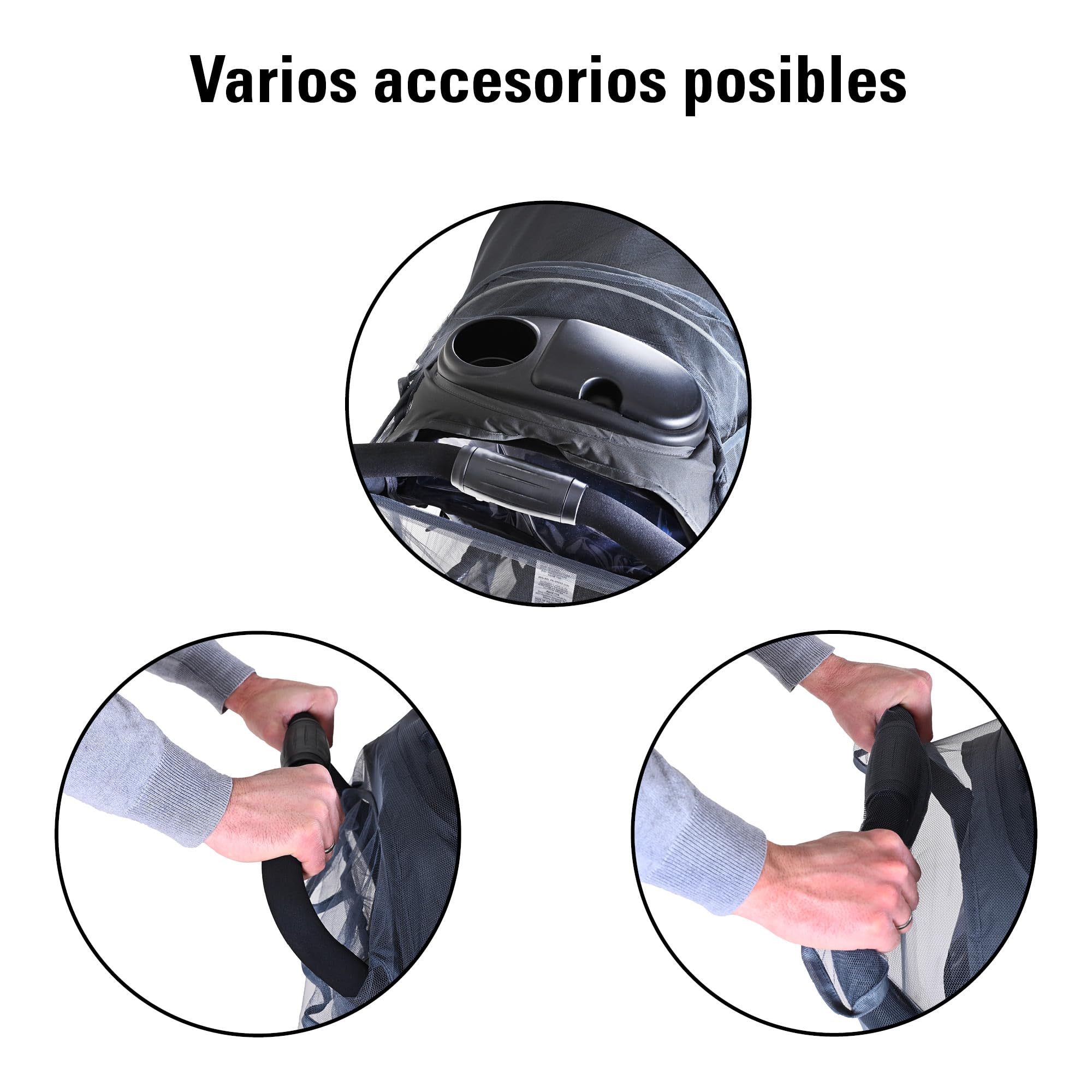 Mosquitera para cochecito XXL – Mosquitera y mosquitera para carritos hermanos y cochecitos grandes – Universal – Mosquitera – Elástico con bolsa