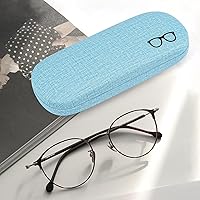 Vista 2 de RayLove Paquete de 3 fundas rígidas para lentes de lectura grandes