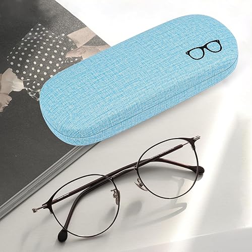 Vista 2 de RayLove Paquete de 3 fundas rígidas para lentes de lectura grandes