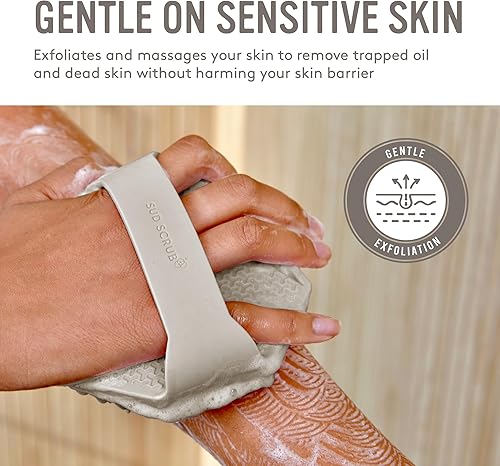 Miniatura 3 de Sud Scrub Exfoliante corporal de silicona antimicrobiana, exfoliante corporal para pieles sensibles, limpiador de ducha ecológico para cuerpo,