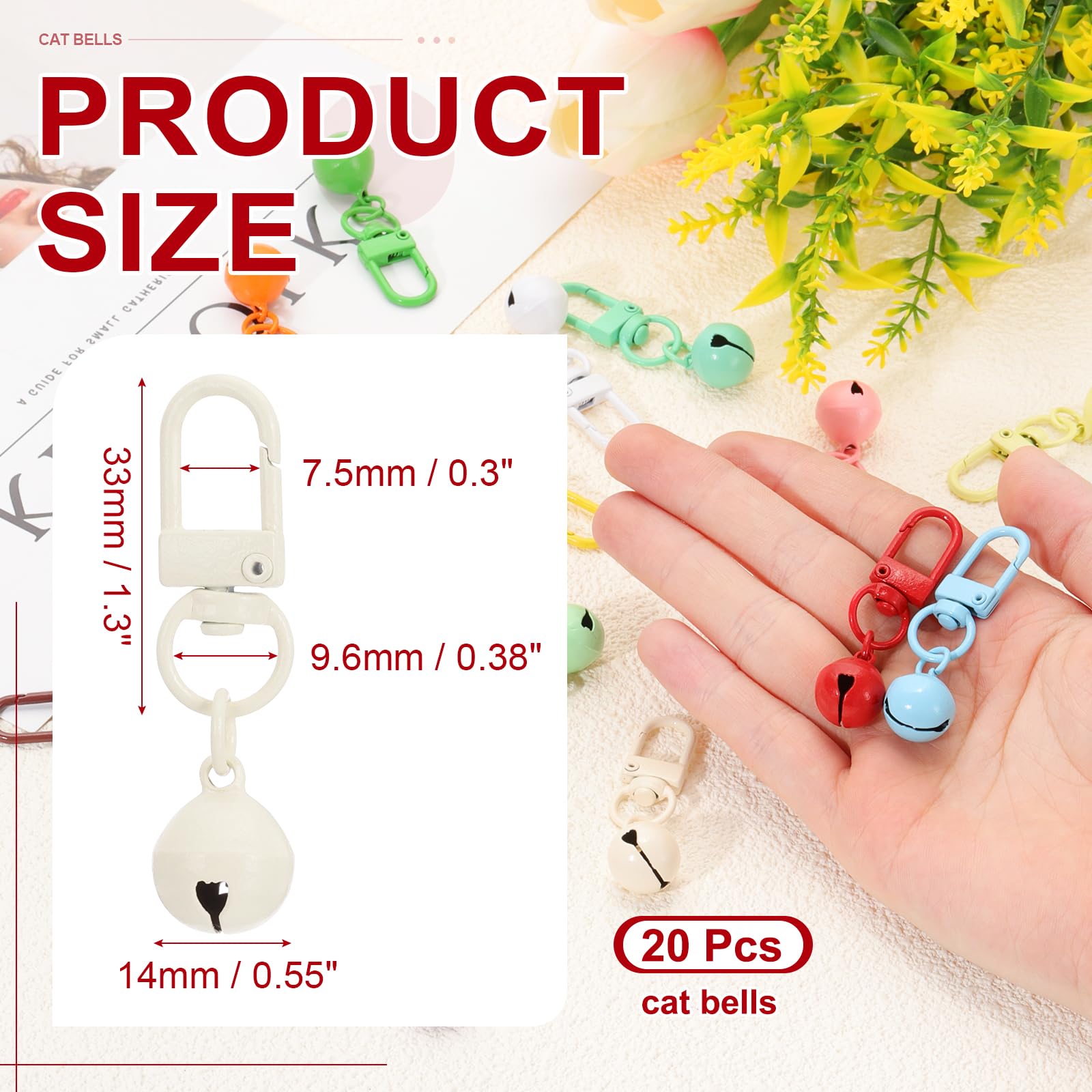 PATIKIL 20 PCS Dog Bell - Image 2