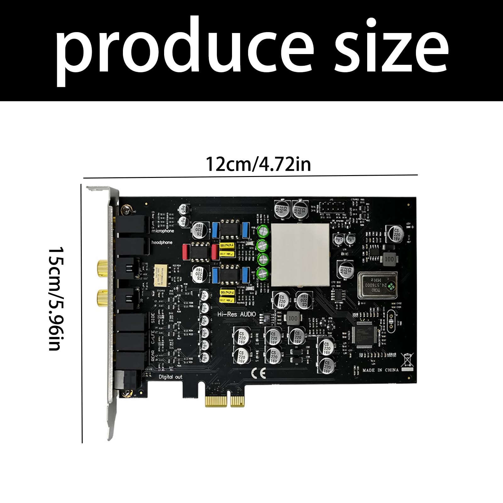 CMI8828 PCIE 7.1 K, geeignet für verlustfreie Soundkarte, Glasfaser, Heimkino, große Spielumgebung, Soundkarte