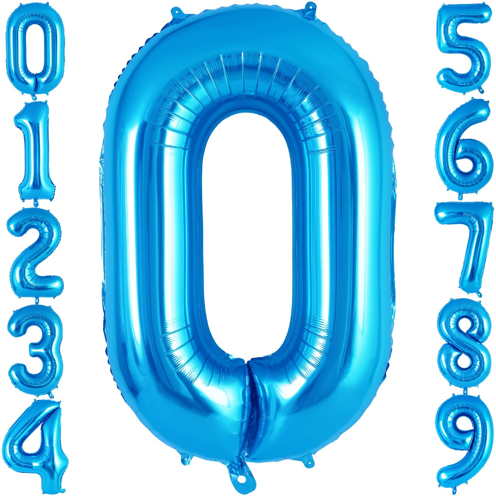 Geruite verjaardagsballon, cijferballon 0, zwart-witte cijferballon, enorme folieballon met cijfer 0, voor jongens en meisjes, verjaardag, feest