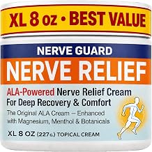 Neuropathy Cream - XL 8 oz - Maximum Strength - Natural Ingredients Arnica Aloe Vera MSM Vitamins - Made in USA - Fast-Acting Soothing Relief - Super Value 8 oz