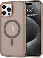 Vista 234 de Anuck - Funda magnética para iPhone 11 compatible con MagSafe, carcasa trasera mate translúcida dura, borde de TPU, delgada, resistente a impactos