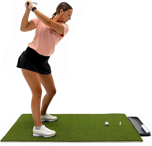 Miniatura 5 de DuraPRO - Tapete de golf residencial de alta calidad, tapete de césped para interiores y exteriores, tapete de postura de golf para profesionales y