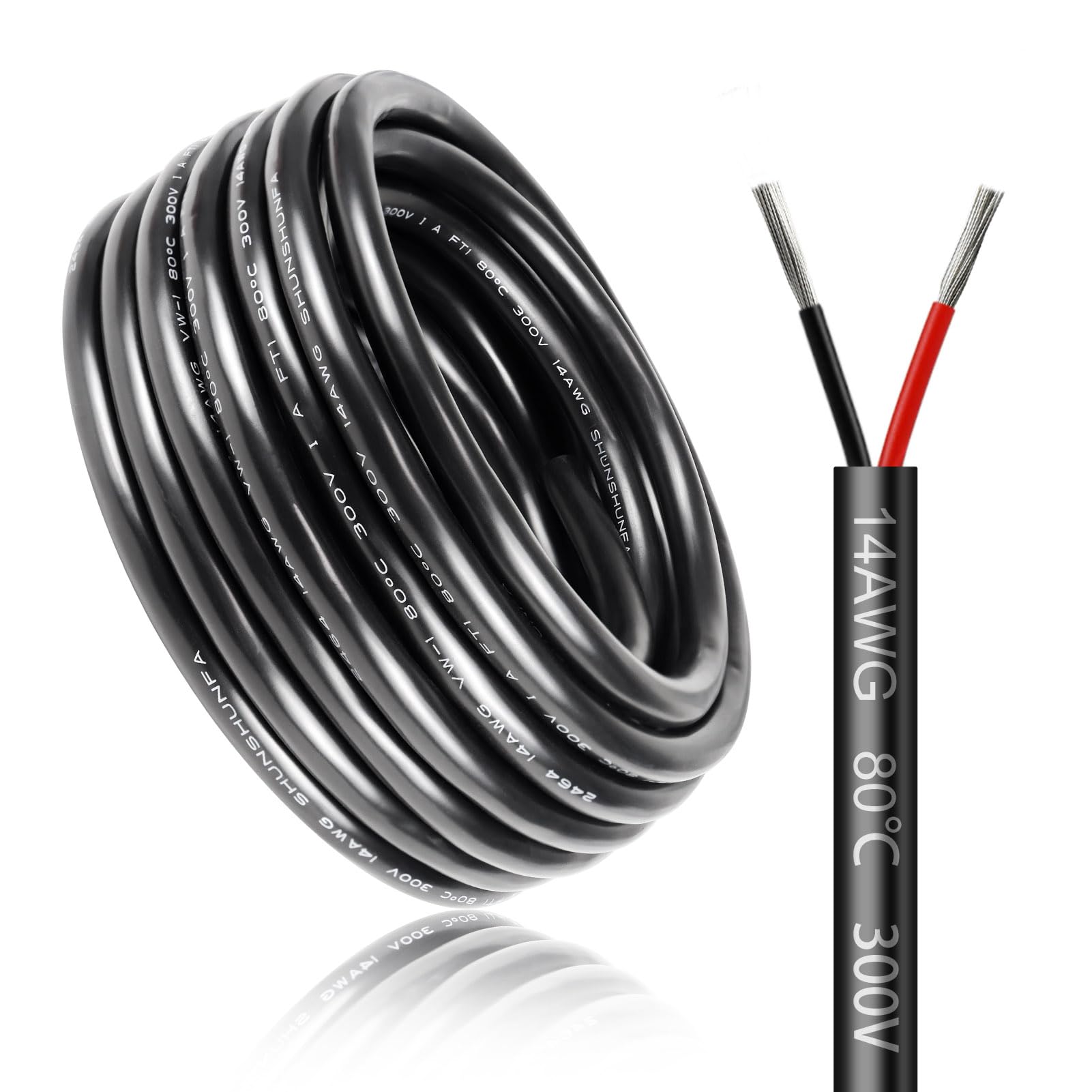 30 meter 18 AWG 4 x 0,75 mm² elektrische kabel, 4-aderige kabel 5