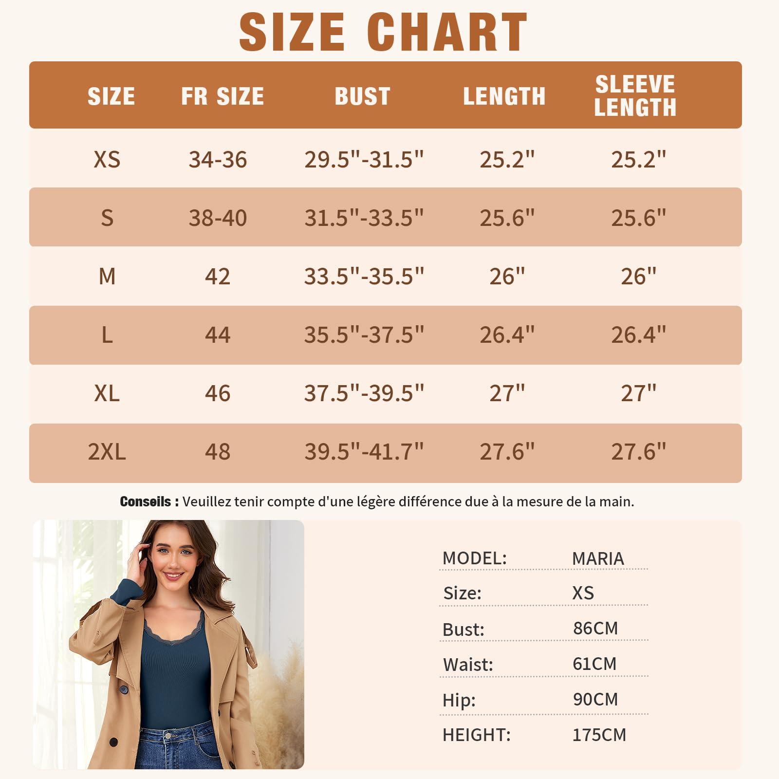 YARRCO Haut Thermique Femme sous Pull Thermique Femme Col V en Dentelle Manche Longue Casual sous-vêtements Thermiques T-Shirt