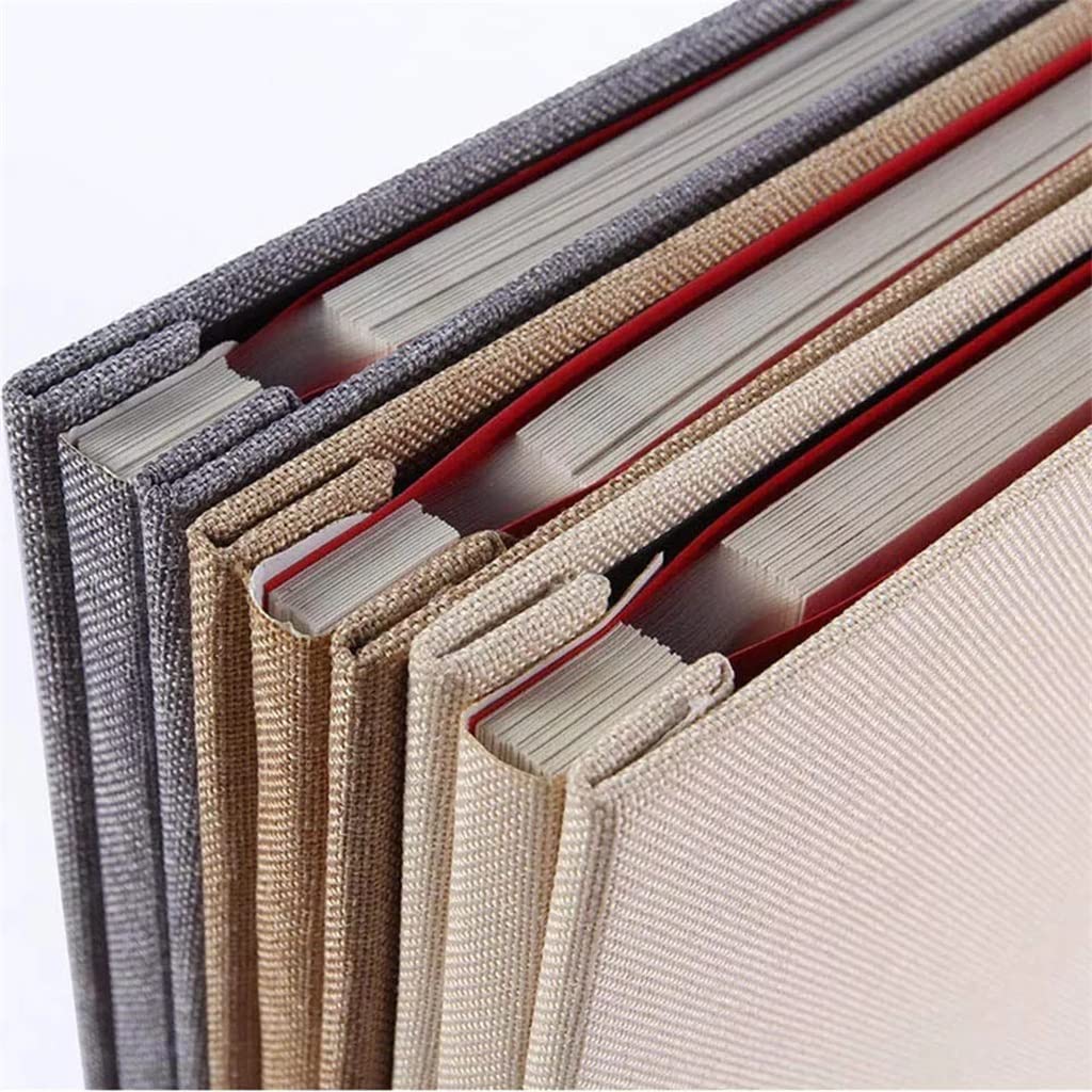 Samoprzylepny album na zdjęcia, magnetyczny, do scrapbookingu, lniany, sztuka, DIY, 40 stron, lniany, twarda okładka, ślub, rodzina, podróż, biały
