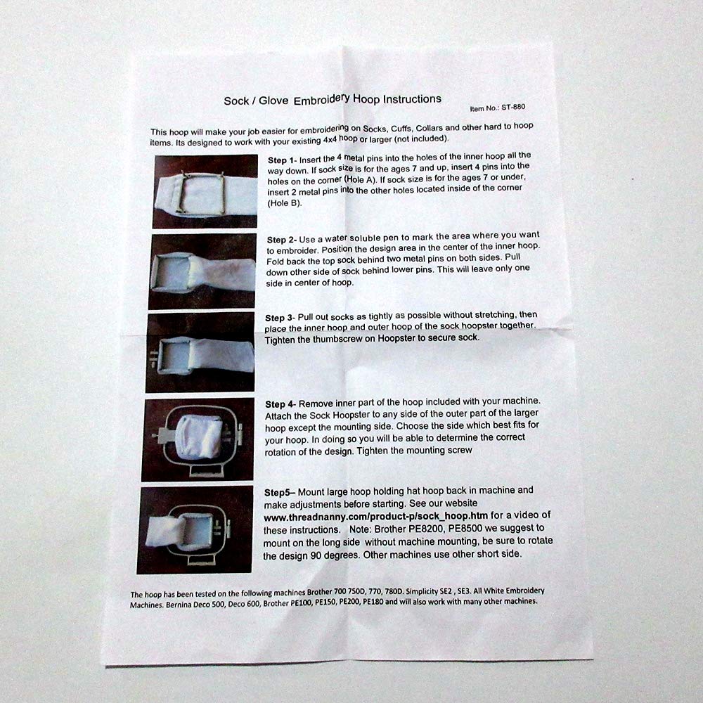 Cadre à broder à pince Brother pour 45LR - Pénélope machines à coudre