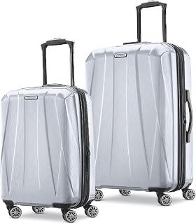 Samsonite Centric 2 Hardside Expandable Luggage with Spinner Wheels, Silver, 2-Piece Set (20/24)