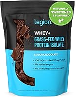 Vista 19 de Polvo de proteína de suero aislado LEGION Whey+ de vacas alimentadas a pasto - Polvo de proteína de suero aislado de baja caloría, sin transgénicos