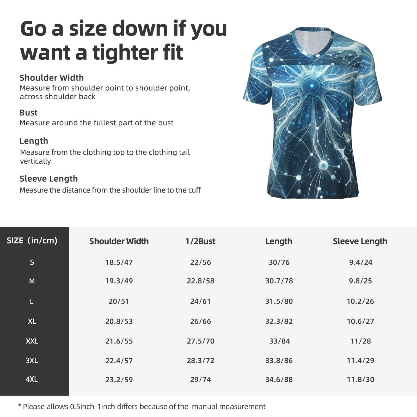 Stylish Athletic Sports Jersey Neurons-Abstract Men's Rugby Jersey 3X-Large Black