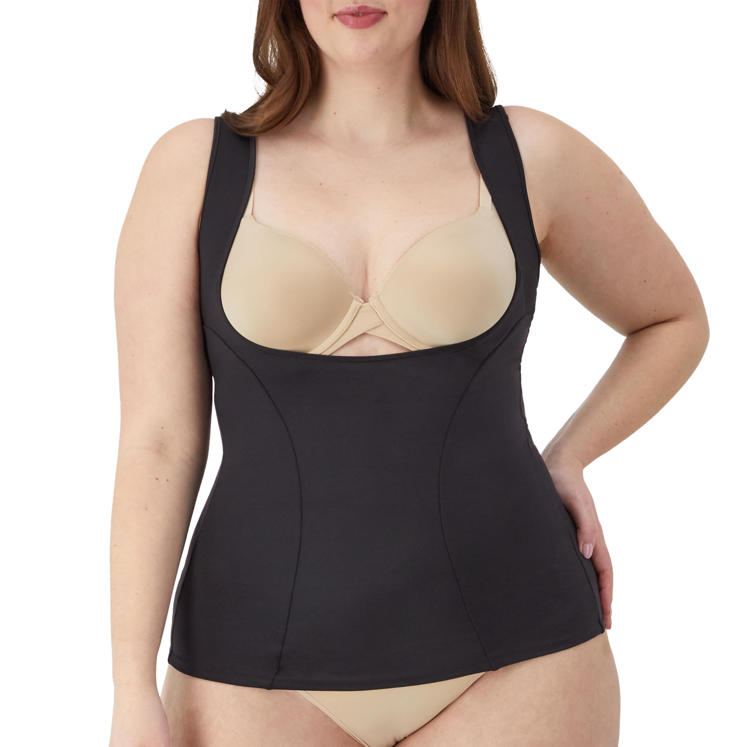 Maidenform Women's Wear Your Own Bra Shapewear Torsette FL1866, Modern Black, M