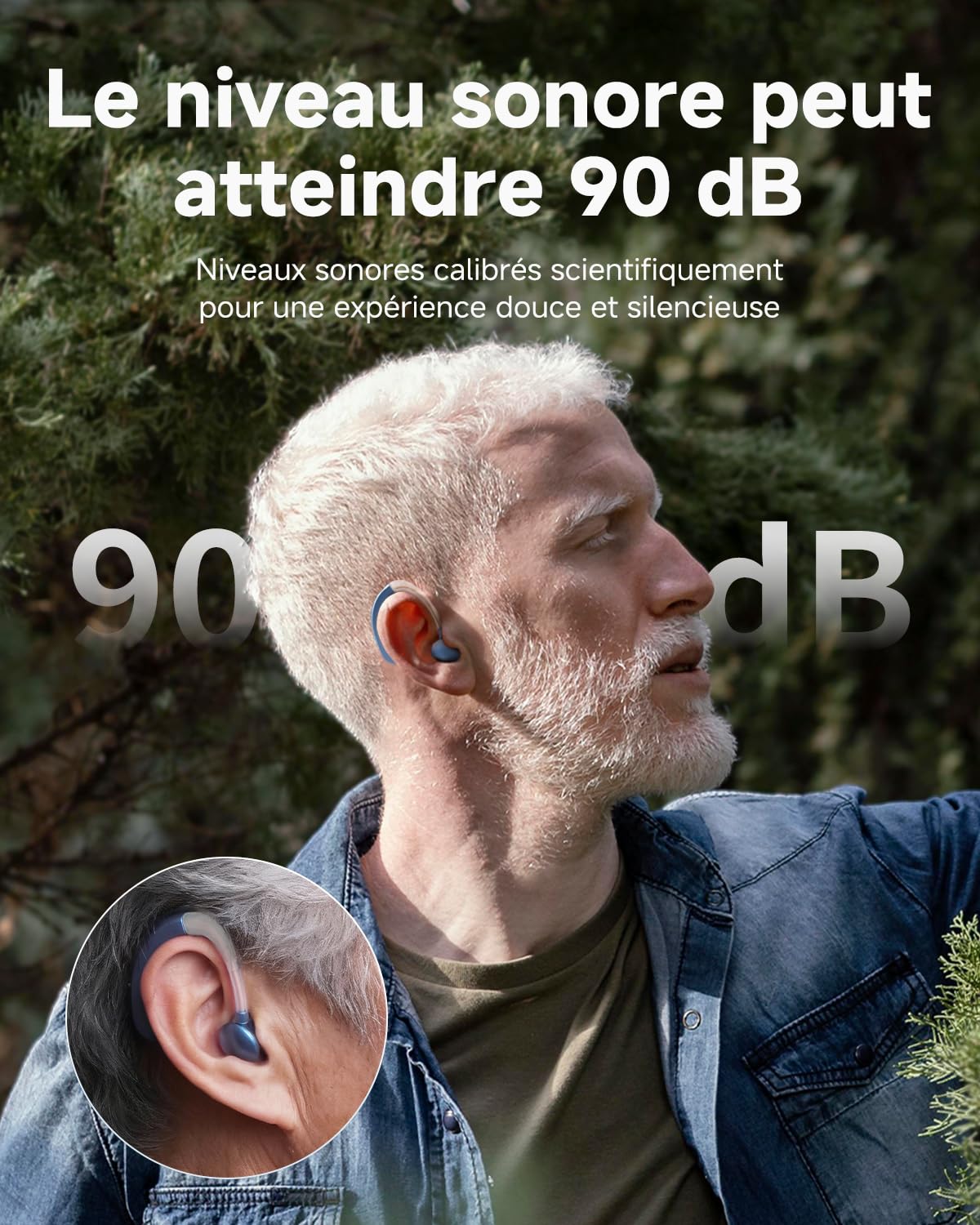Double Mode de Charge Rapide USB, 40 Heures d'autonomie Ultra Longue, Dites Adieu à l'anxiété de la Batterie. Bleu
