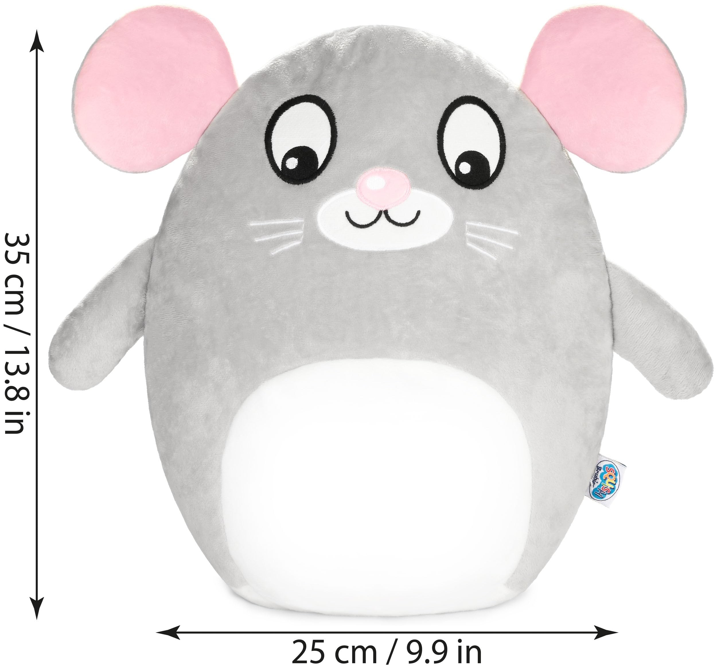 SQUISHBRUBIES Milo the Mouse - 13.8 inches (35 cm) Cuddly Toy