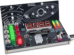 ICrduioo DIY Raumschiff Kontrollzentrum Löt Bausatz, LED Elektronik Bausatz Simulierter Raketenstart Lötset für Mint Fächer und Enthusiasten Löten Lernen Astronomiestudium