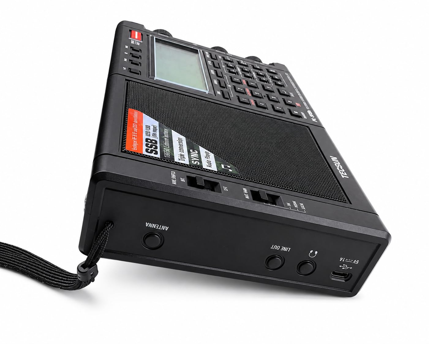 Tecsun PL-990X Wielopasmowy odbiornik radiowy SSB z Bluetooth i odtwarzaczem MP3, wysoka czułość DX