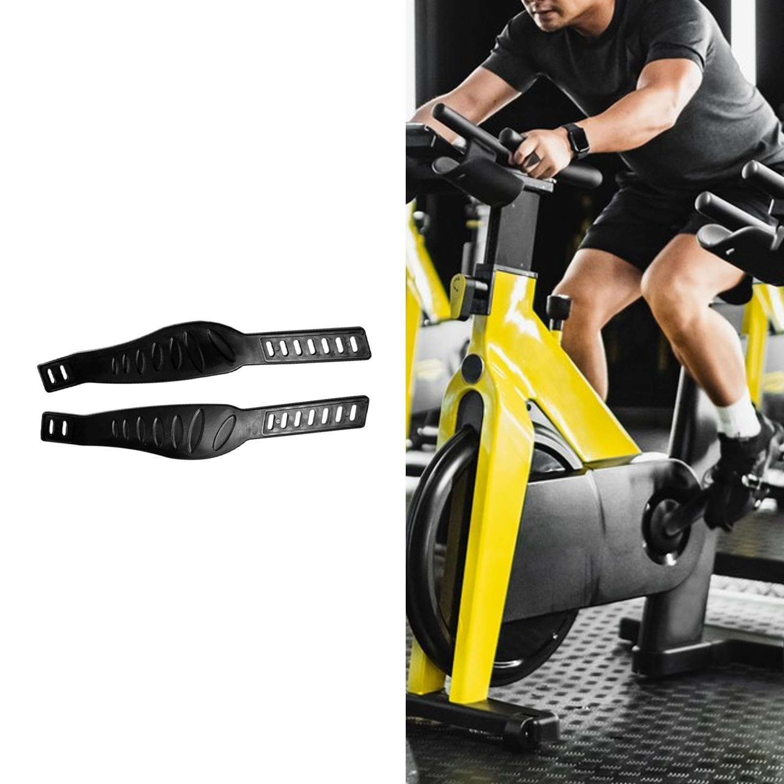 Bnf® 2Pcs Exercise Bike Pedal Straps Heavy Duty Replacement for Gym Cycle Workout Black | Sporting Goods | Fitness Running & Yoga | Cardio Equipment | Exercise Bikes-image-28
