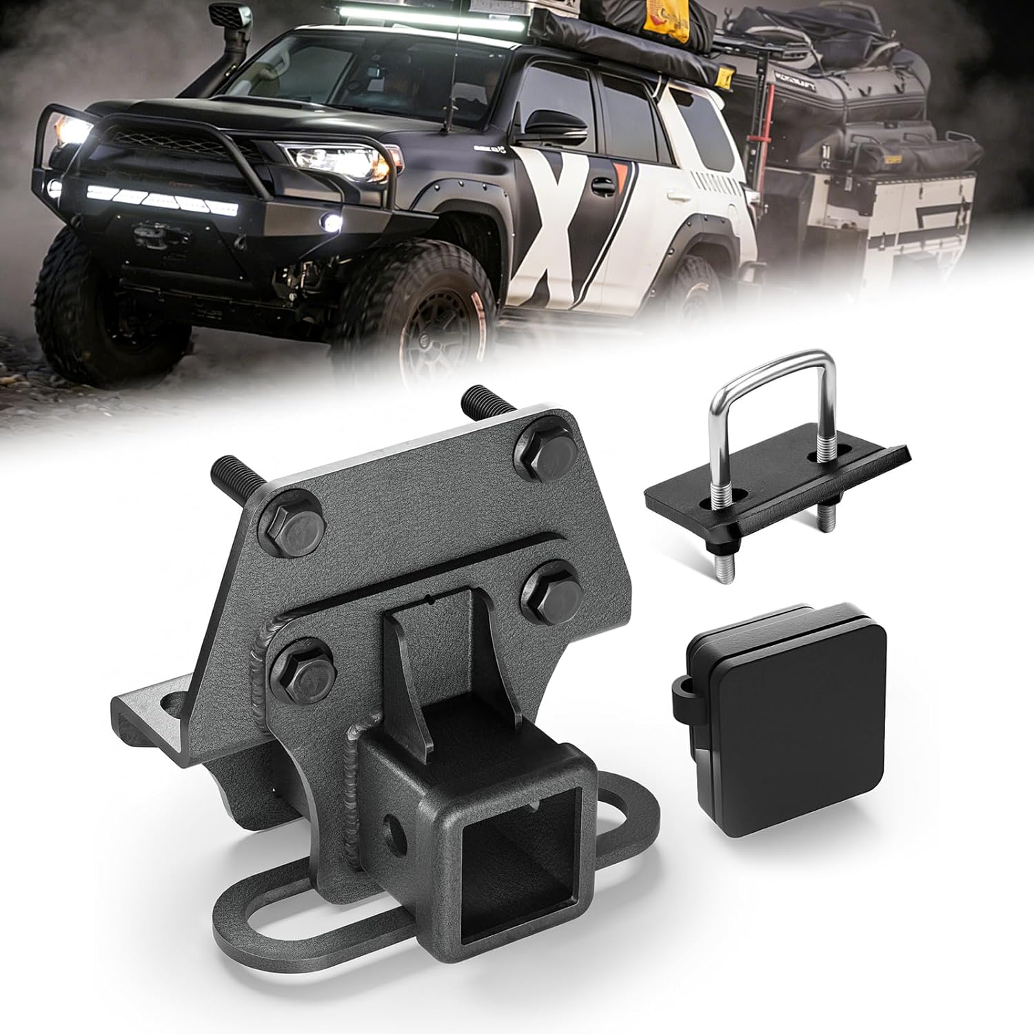 Trailer Hitch Receiver, 2 Inch Tow Hitch, Class III Hitch: Heavy Duty Bolt-On Compatible with Toyota 4Runner 2003-2022 and Lexus GX 470 2003-2009